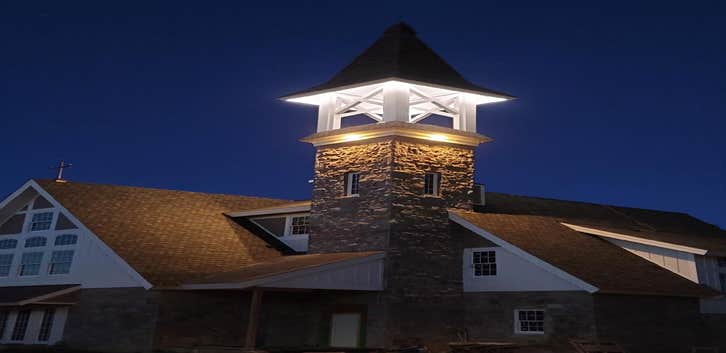 Photos by Ampistry Electric #1 Tower LED RGB commercial Hi-Output lighting