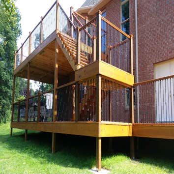 Hardiman Contracting Project New deck - Huntington, WV