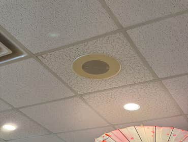 Commercial Sound System Replacement of 20 year old sound system and speakers.