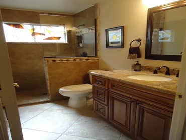 Project photos from Cadillac Tile Company L L C Here we have a good example of before[left side] and after photos, This is just a very small sample of 