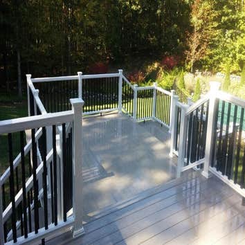 Custom Azek Deck with Fiberon Railings
