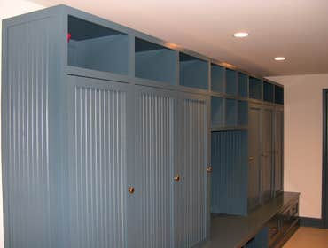 Mud room storage left side
