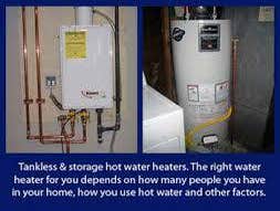 CHOOSE THE RIGHT WATER HEATER!