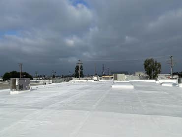 50 Mil Single-Ply PVC roofing system with full NDL warranty in Fountain Valley, CA. www.BYLTup.com