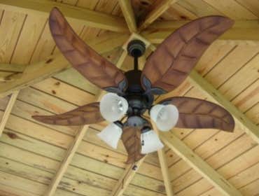 Ceiling Fan Installed In Gazebo