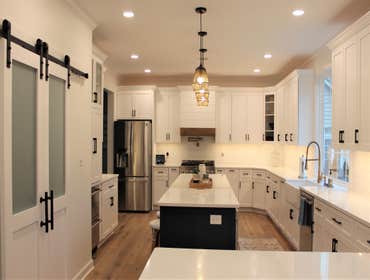 Frederick kitchen renovation with an open floor plan