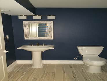 Half Bath in Basement