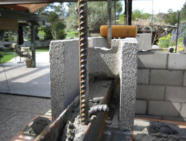 Outdoor Fire Place This Fire Place was built in Gilroy, Californa. Buit to enginerred specks and sighned off by. The foundition is 6' by 8'. From ther