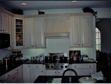 Whole House remodel In Potomac Maryland This project was a complete gut and redo. The front of the house had a barrel vault porch added. 2 massive hand