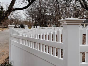 Wood and Vinyl Fence