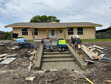 Concrete stairs
