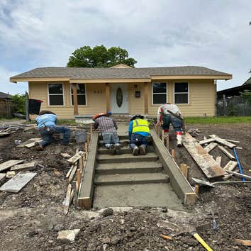 Concrete stairs