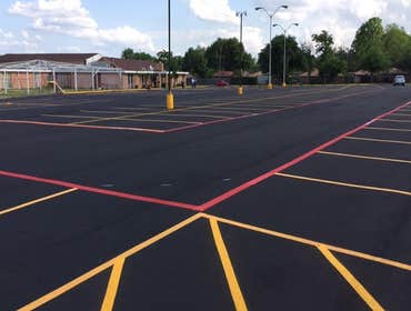 Paving and striping