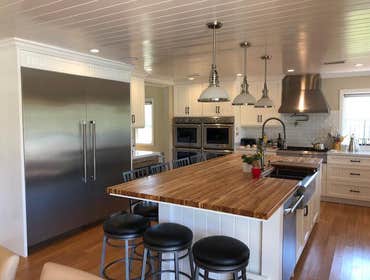 New Kitchen and Great Room Two story addition and remodel to existing house to add new kitchen/great room and new master suite above.