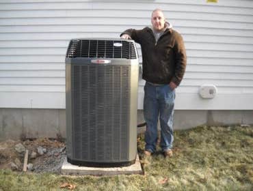 Trane XV95 95% gas furnace and Trane XL20i 20 SEER condenser