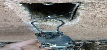 Bad connections start fires!