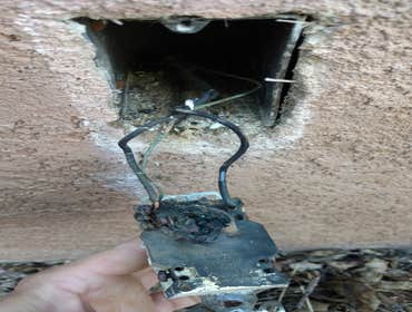 Bad connections start fires!