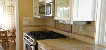 KItchen Remodel / Pacifica. Dated Kitchen/ Complete Upgrade / Custom Cabinets, Granite Countertops, New Oak Flooring Throughout