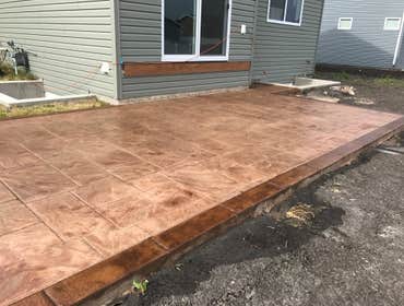Stamped and Colored Concrete Projects
