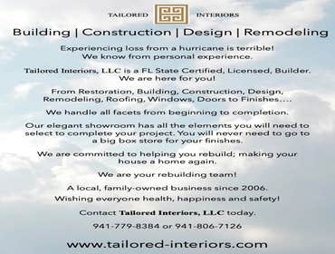 Photos by Tailored Interiors, LLC #1 Hurricane Restoration Help Building-Remodeling-Additions-Roofing-Carpentry-Windows-Doors-Flooring-Cabinetry-Design