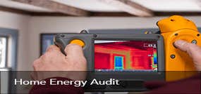 Home Energy Audit Home energy audit is the first step of saving almost 30% on your utility budget. Landmark Construction Crew Energy Upgrades gives you