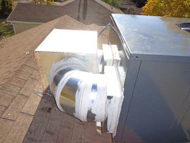 Photos by Universal Air Quality #1 Gas package unit installed as a change out.