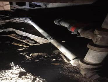 Photos by Jerry & Blake plumbing Solutions Inc #6 Plumbing branch line drains that been leaking water under crawl space