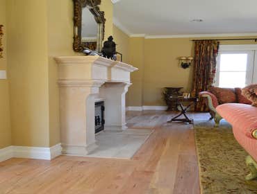 Custom Mantel and Cherry Floor