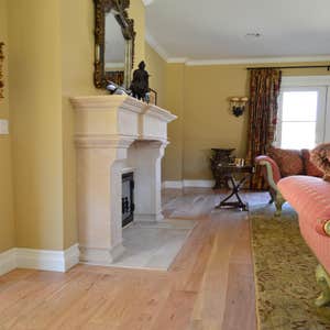 Custom Mantel and Cherry Floor