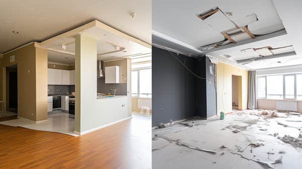 before and after remodeling