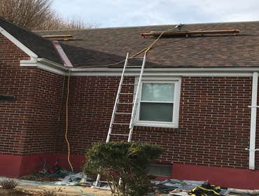 Roofing -Install new shingles
- Rip off and remove all shingles
- Mineral Guard-Residential Roll Roofing Shield, felt paper
-Drip edge
- 