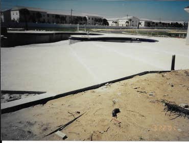 completed concrete deck