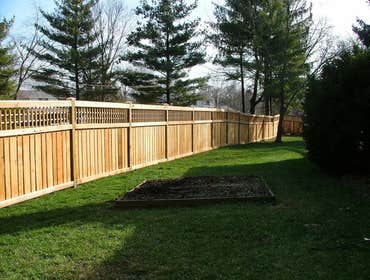 Wood fences