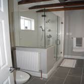 Custom Glass Enclosure Bathroom Remodel Double Vanity Carrara Tops Custom Glass Enclosure Bathroom Remodel Double Vanity Carrara Tops