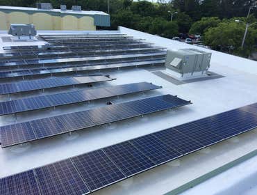 Project photos Solar electric project and solar hot water heater