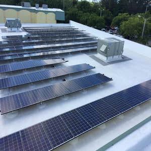 Project photos Solar electric project and solar hot water heater