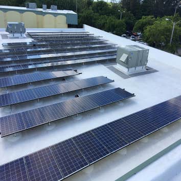 Project photos Solar electric project and solar hot water heater