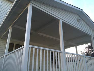 Deck with roof - after