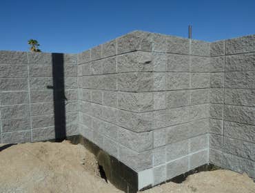 Block Foundation in San Diego County Tidwell Masonry built this foundation for a new home being built in San Diego County. The block that were used are