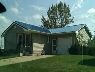 Steel roof