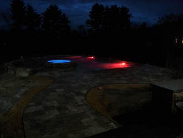 Photos from Crystal Blue Aquatics Llc New Construction of pool with full automation, LED lighting, high end travertine patio decking, beautiful water f