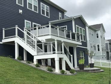 Photos by Capital Construction Solution, LLC #1 New Composite Deck with Stamped Concrete Patio