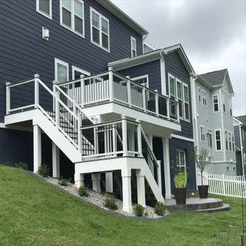Photos by Capital Construction Solution, LLC #1 New Composite Deck with Stamped Concrete Patio