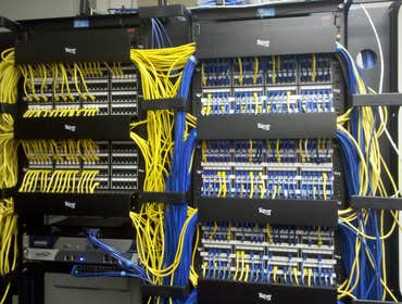 Network cabling Cleaning up patch cords in the data rooms, Running wires, Cable testing, repair, verification, network design and everyday moves and c
