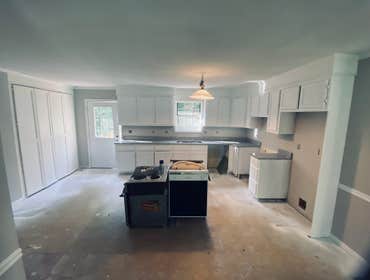 After Painting Kitchen Cabinets!!!