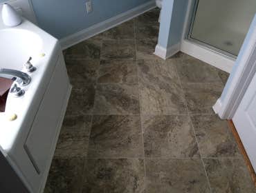 New tile master bath