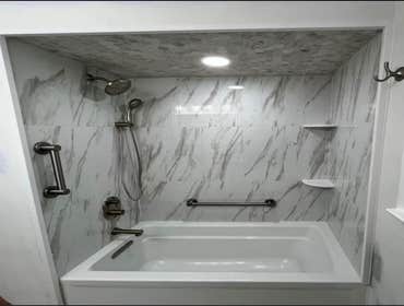 Photos by Pristine Construction #20 Full bathroom remodel