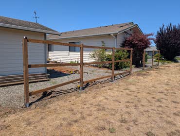Photos by Mt Olympus Home Services LLC #1 Old growth cedar fence milled here by some gentlemen and sequim. We pulled this tree out of the woods to be a