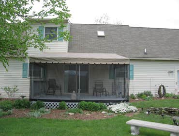 Screen Option for Deck Awning