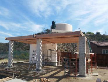 Before outdoor kitchen